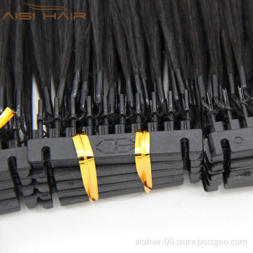 Aisi Hair Best Selling Top Quality Malaysia  Pre-Bonded 6D Human Hair Extension